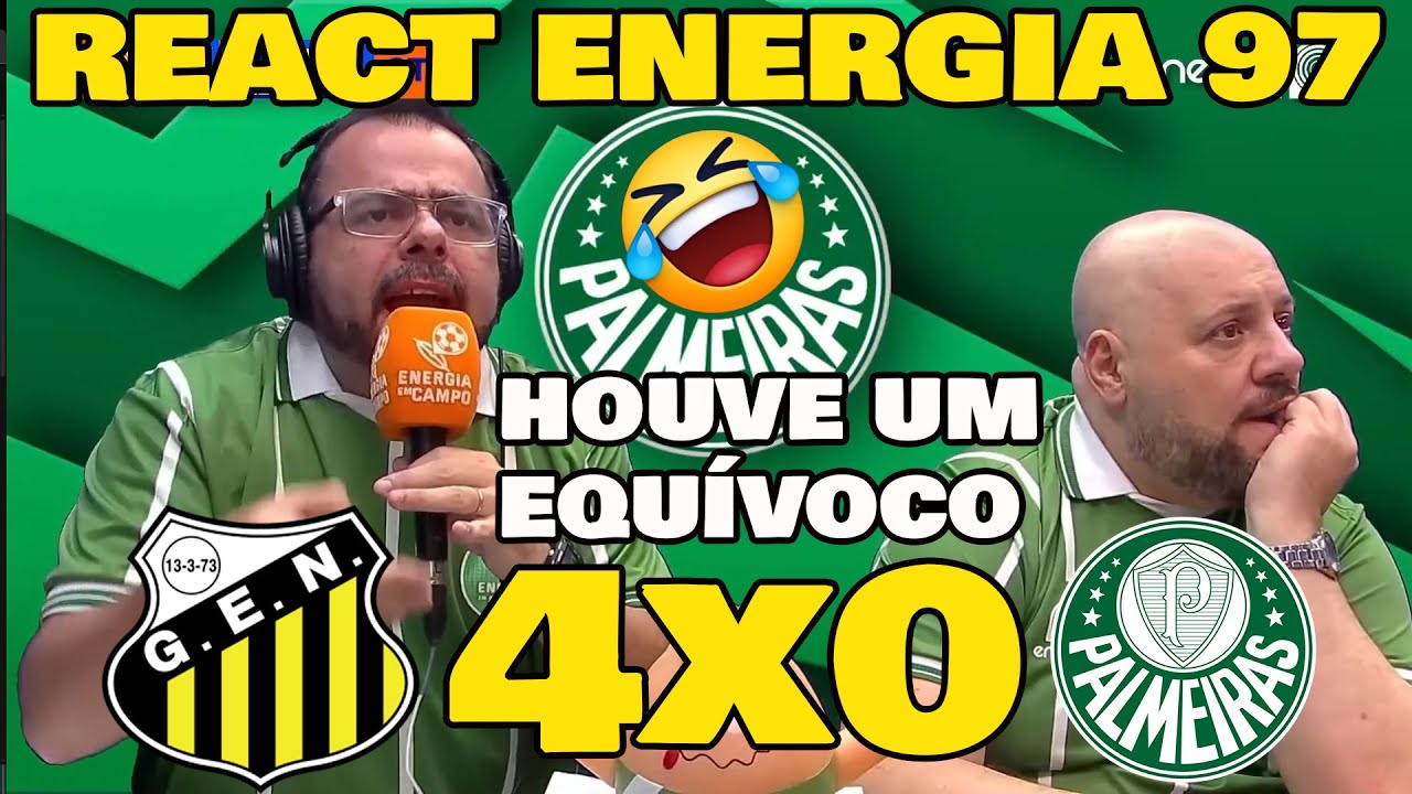 VAMOS RIR! REAÇÕES DA RÁDIO ENERGIA 97 - NOVORIZONTINO 4x0 PALMEIRAS KKK