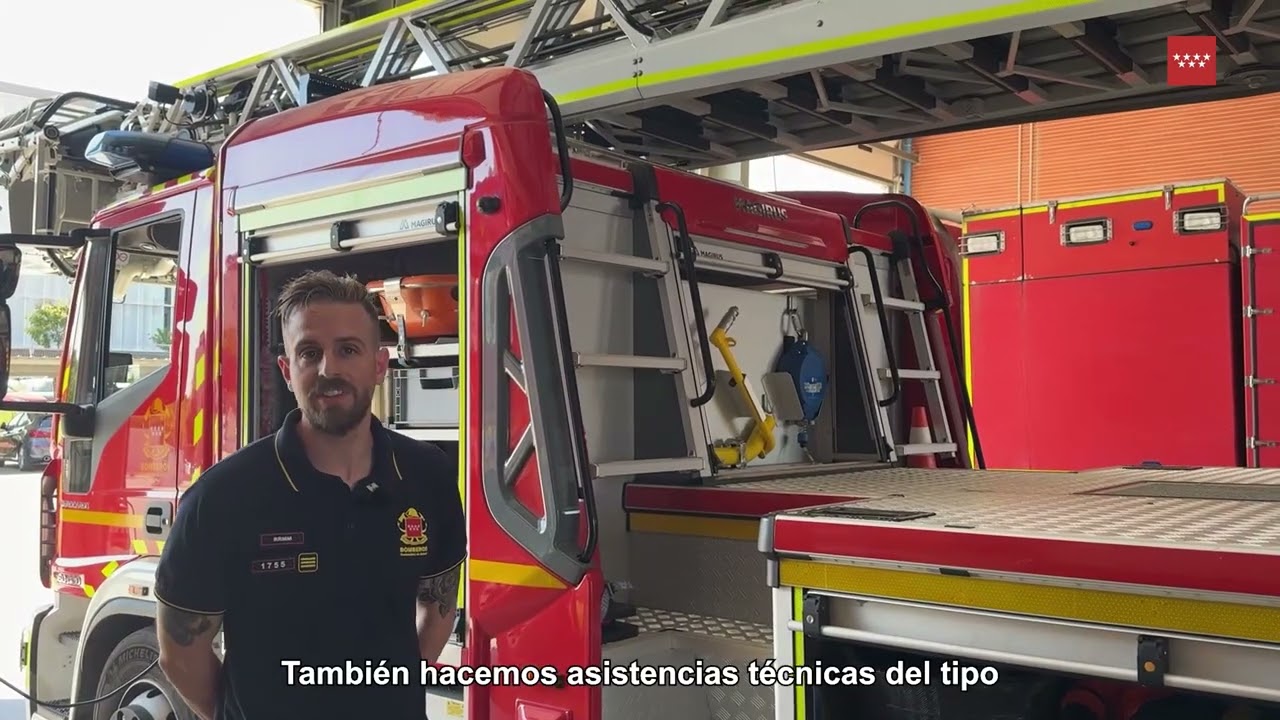 Nuevas autoescalas de los Bomberos de la Comunidad de Madrid.