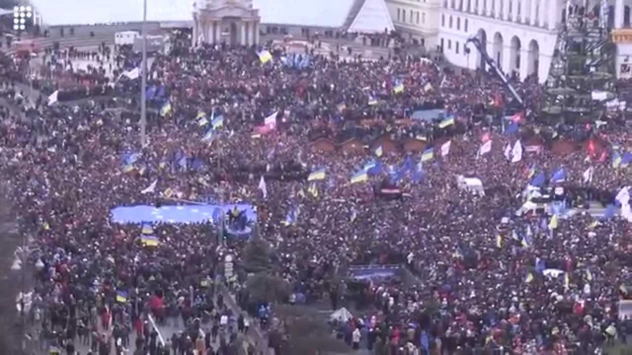The Rally That Turned Into a Revolution. December 1, 2013. Kyiv, Ukraine.