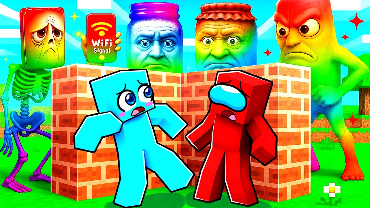 Construye para SOBREVIVIR a los BRAINROTS OP en Minecraft!