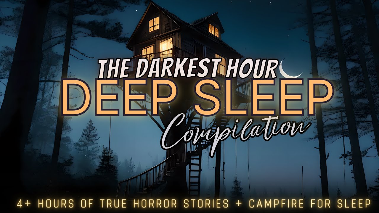 5 Hours of TRUE Horror Stories + crackling fire for sleep 😴 black screen, no midrolls, just stories
