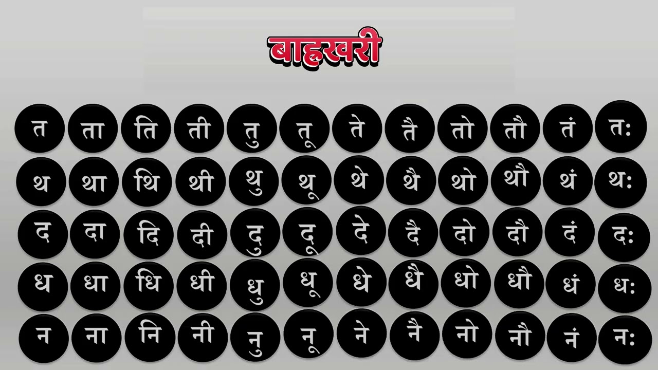Непальский бахркхари, третий том, урок: 52, учебный год 2025, непальский алфавит, часть 2, урок: