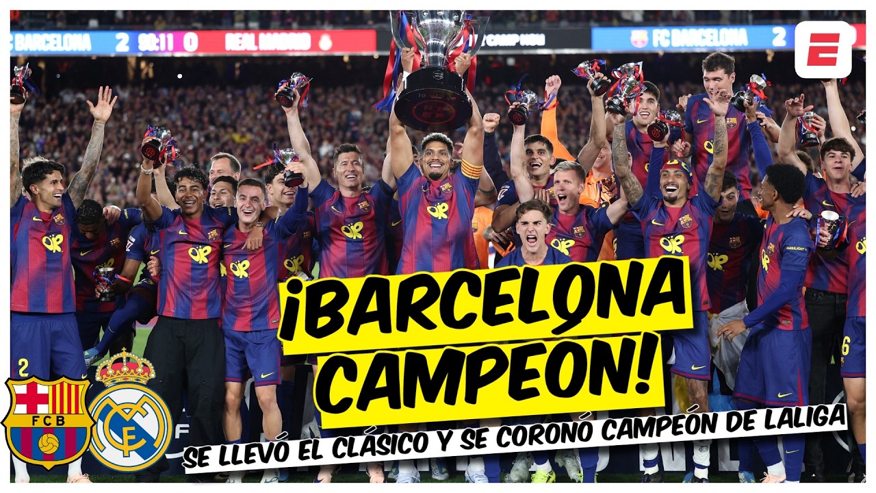 BARCELONA CAMPE&Oacute;N DE LALIGA, le gan&oacute; 2-0 al REAL MADRID con goles de Rashford y Ferran | Exclusivos