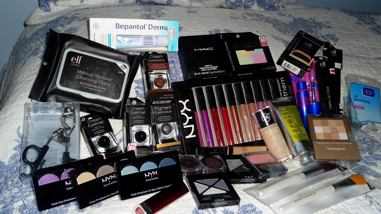 Compras de maquiagem: NYX, Elf, Maybelline, MAC, Loreal..