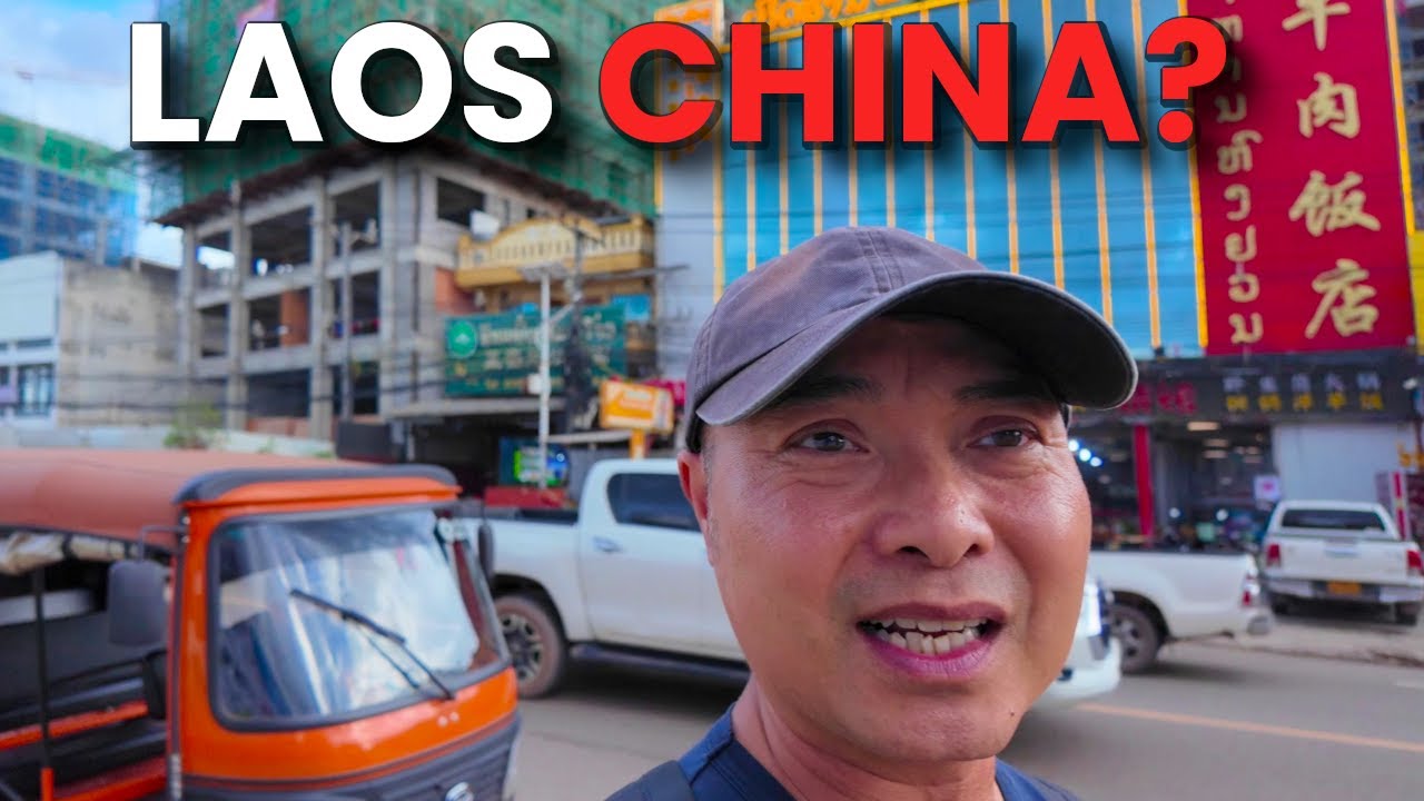 Is This Laos China? Sanjiang District Vientiane, Laos Walking Tour! 🇱🇦