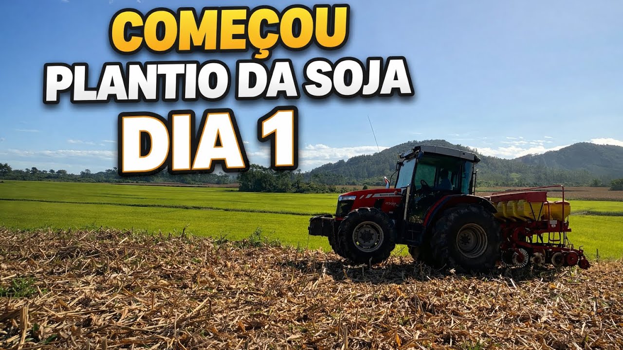 Começamos o plantio da soja  safrinha 2026 