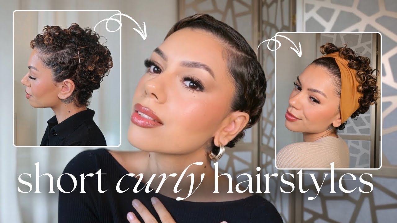 CURLY PIXIE HAIRSTYLES to try for your short curls or big chop! *3 TUTORIALS*
