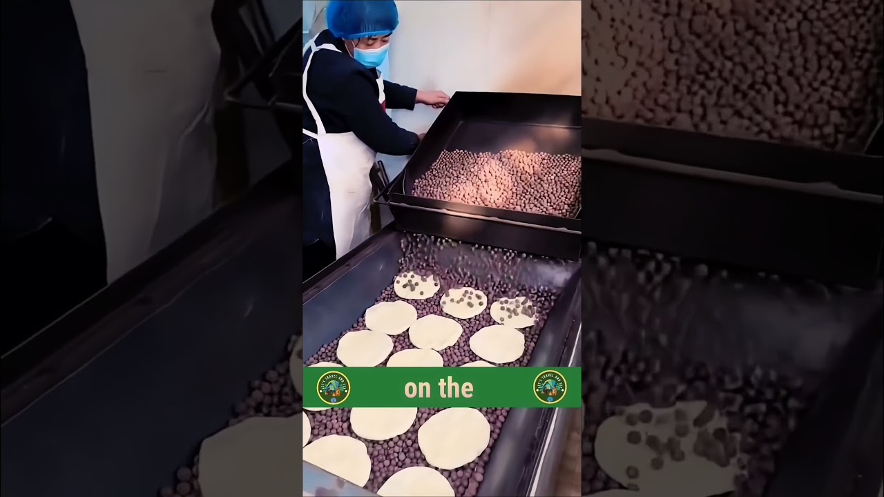 Traditional Chinese Bread Baked on Hot Stones with Unique Patterns