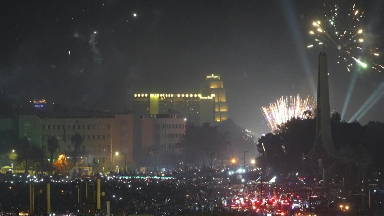 Fireworks illuminate Damascus as Syrians welcome 2025 without Assad | AFP