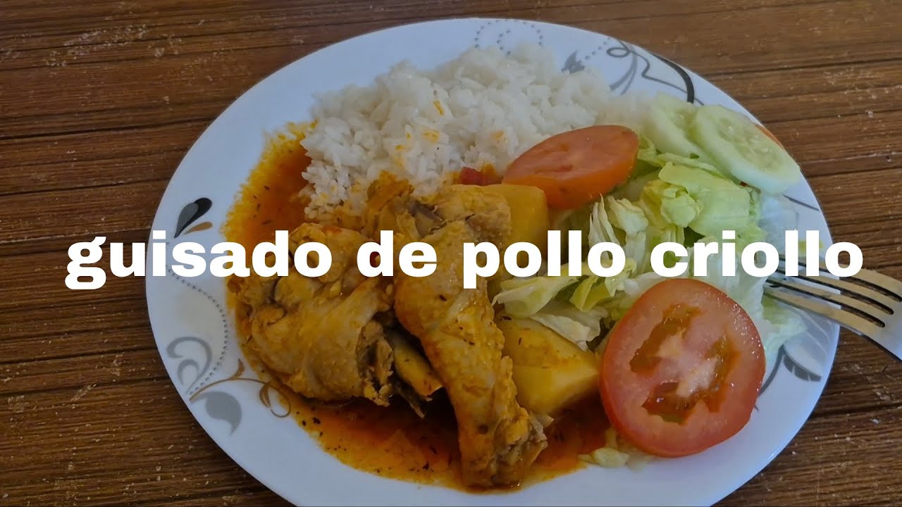 Guisado de pollo criollo 