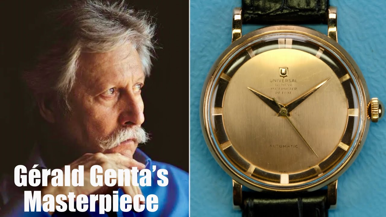 Universal Geneve Polerouter De Luxe 18k Gold