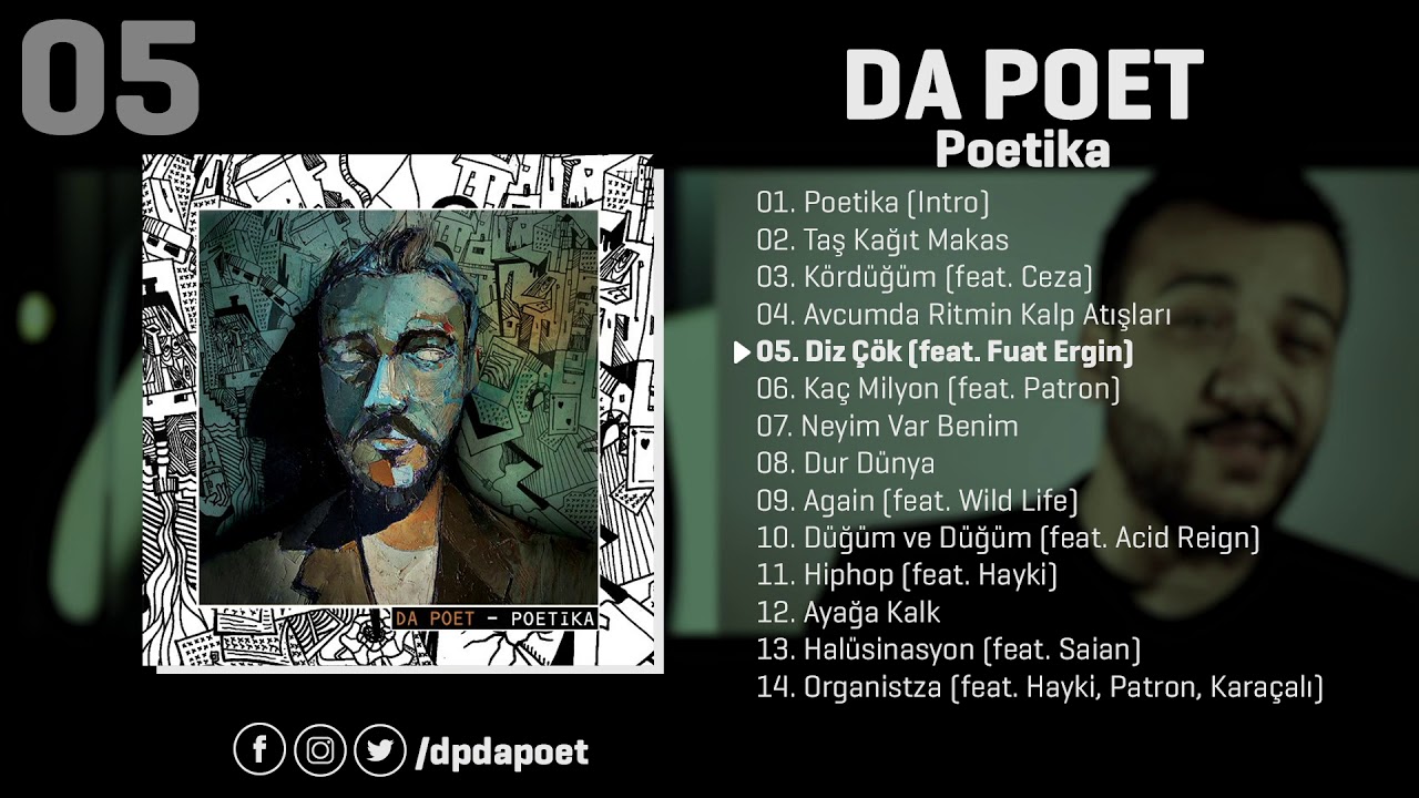 Da Poet - Diz Çök (feat. Fuat Ergin) | Poetika (Official Audio)