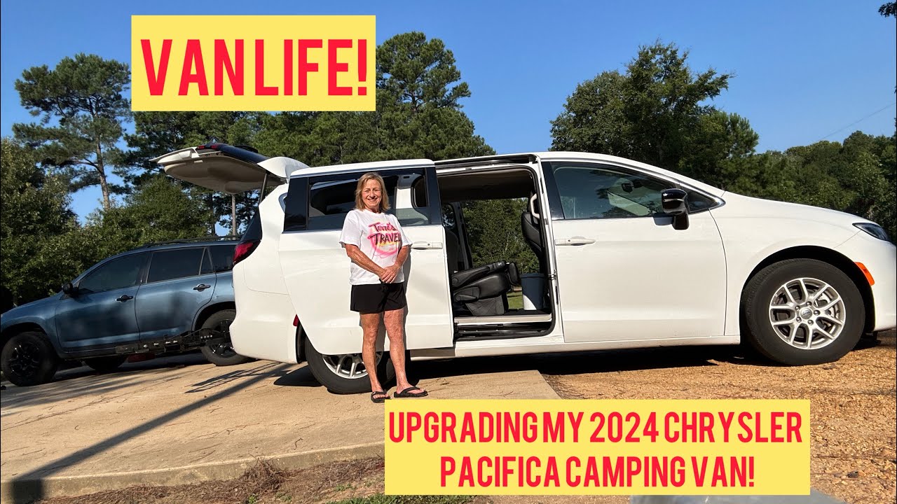 Upgrading my 2024 Chrysler Pacifica minivan for my next adventure!: Hitch riser and Wind guards!