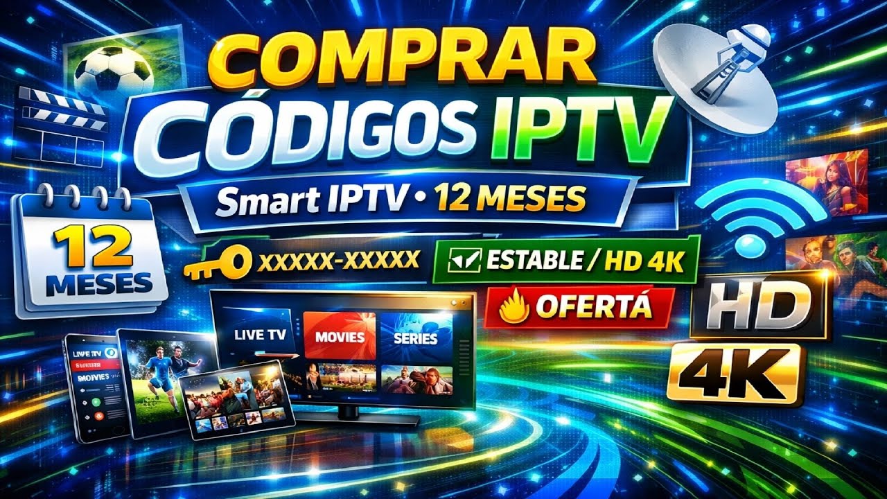Comprar C&oacute;digos Smart IPTV Espa&ntilde;a ✅ Estable y Premium