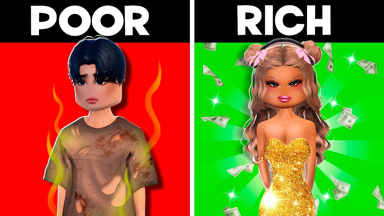 RICH vs POOR in Dress to Impress!
