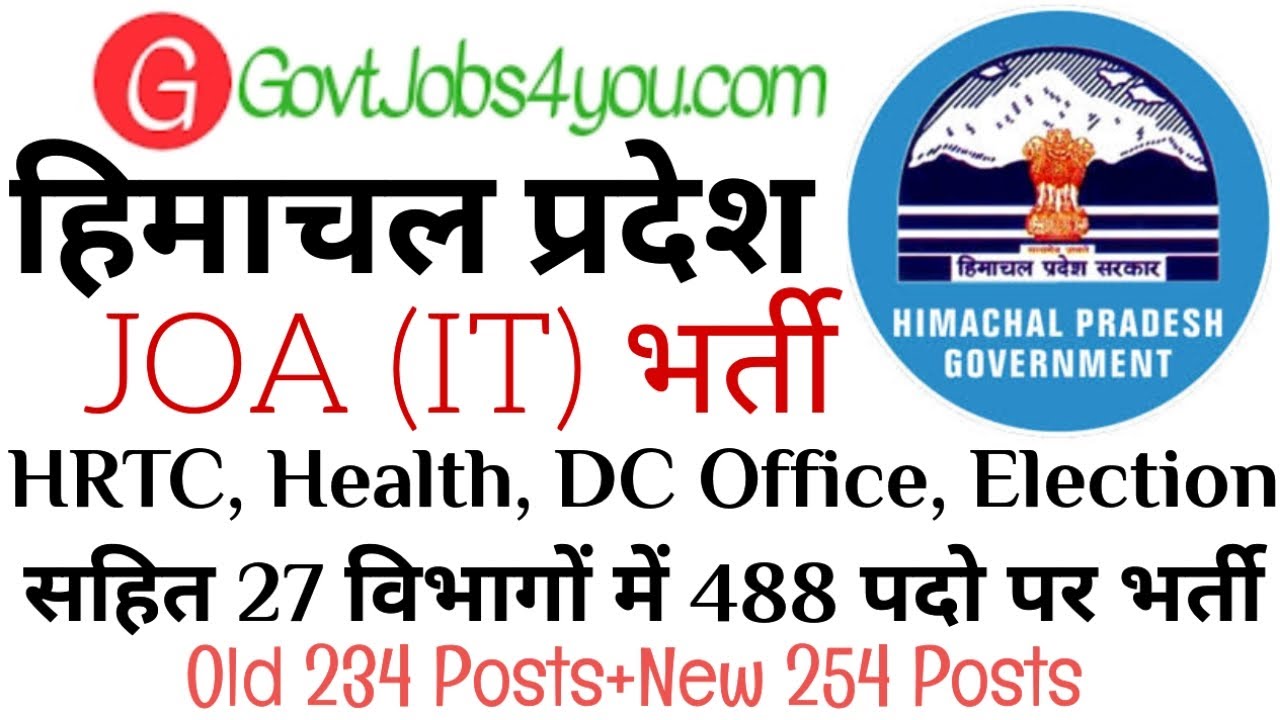 HPRCA HAMIRPUR JOA IT Recruitment 2026