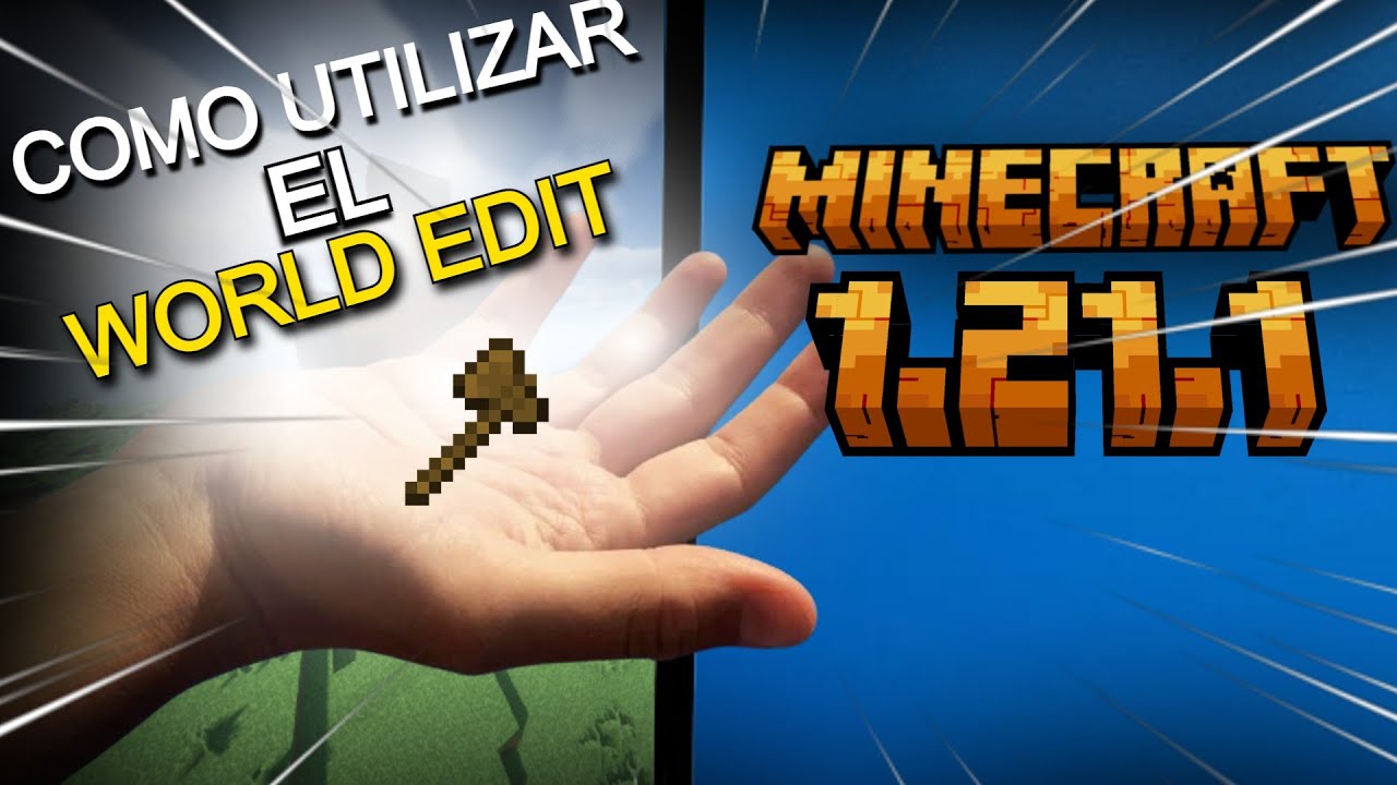 COMO UTILIZAR EL WORLD EDIT CON SUS COMANDOS BASICOS PARA MINECRAFT 1.21.1 (JAVA) 2024 ✅✅