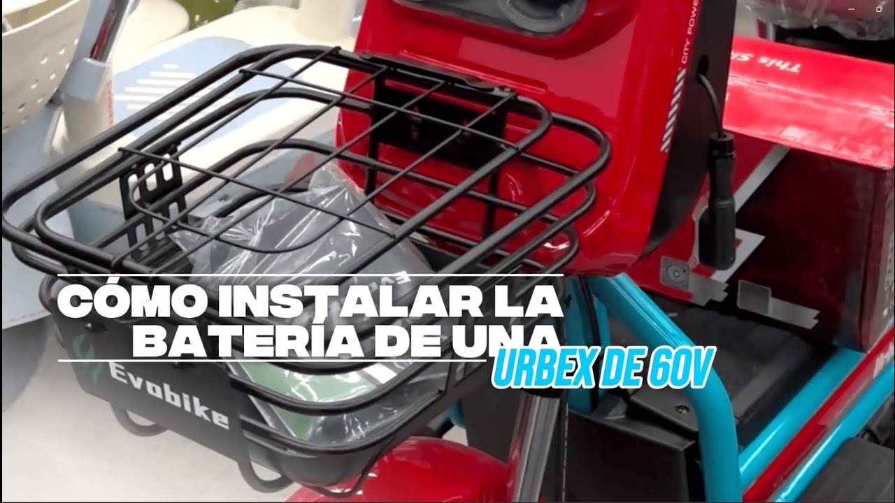 Cómo instalar la batería de una Urbex de 60V 🔋