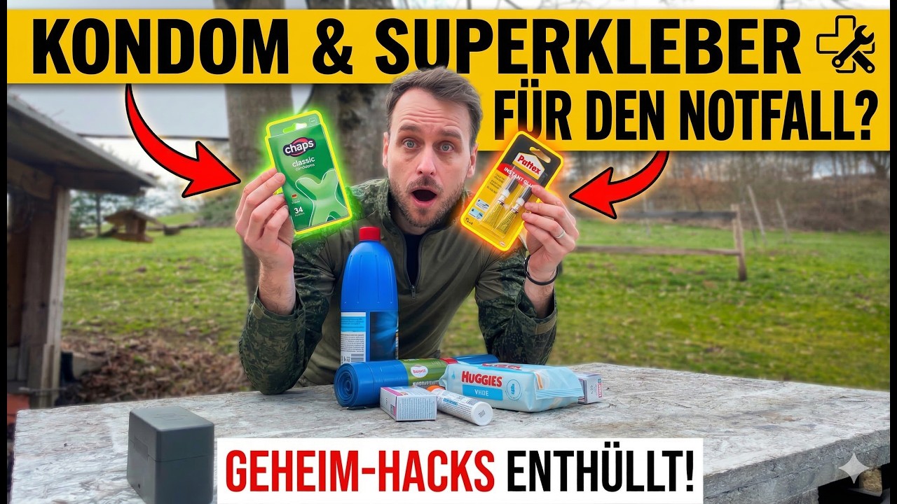 Kondome & Sekundenkleber? Warum du sie im Notfall BRAUCHST!