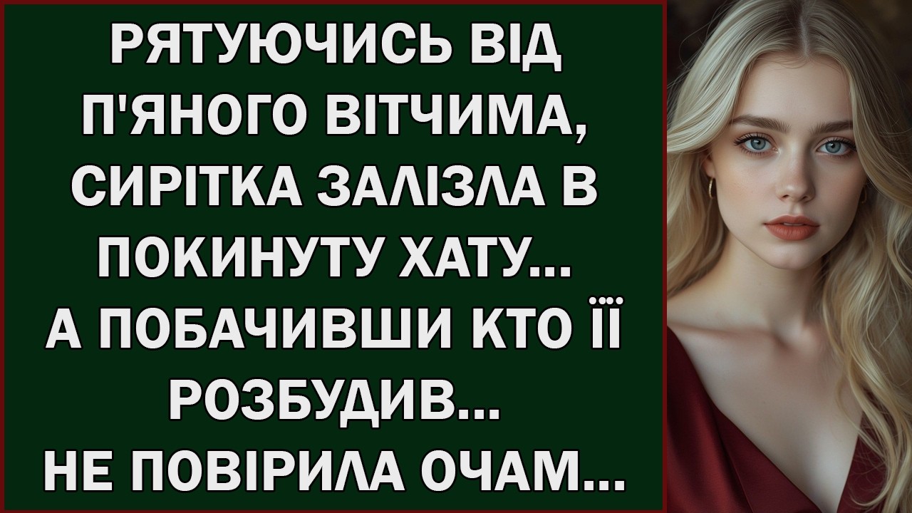 РЯТУЮЧИСЬ ВІД П'ЯНОГО ВІТЧИМА, СИРІТКА ЗАЛІЗЛАВ ПОКИНУТУ ХАТУ      Українською