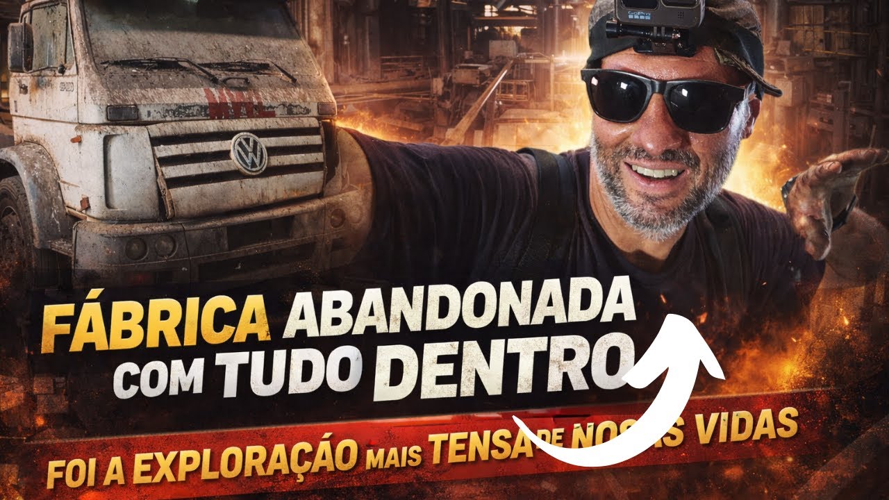 MEGA FÁBRICA ABANDONADA COM TUDO DENTRO - EXPLORAÇÃO TENSA E PERIGOSA -