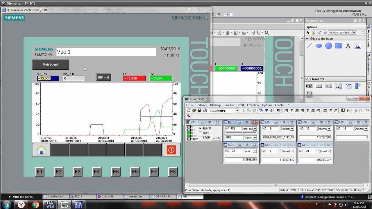 TIA Portal v13 - Tutorial S7-300 [ PID Regulation FB41 + HMI ]