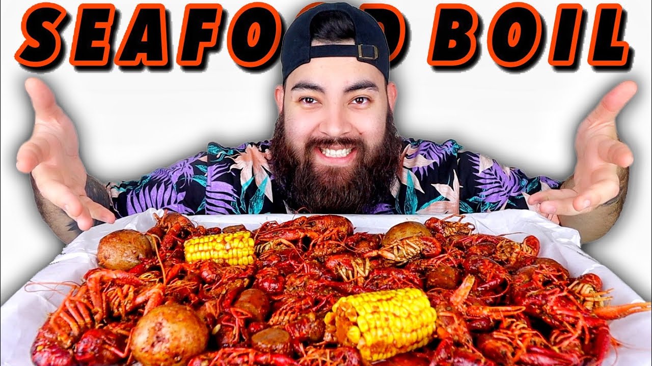 SEAFOOD BOIL MUKBANG 먹방 EATING SHOW CRAWFISH BOIL!