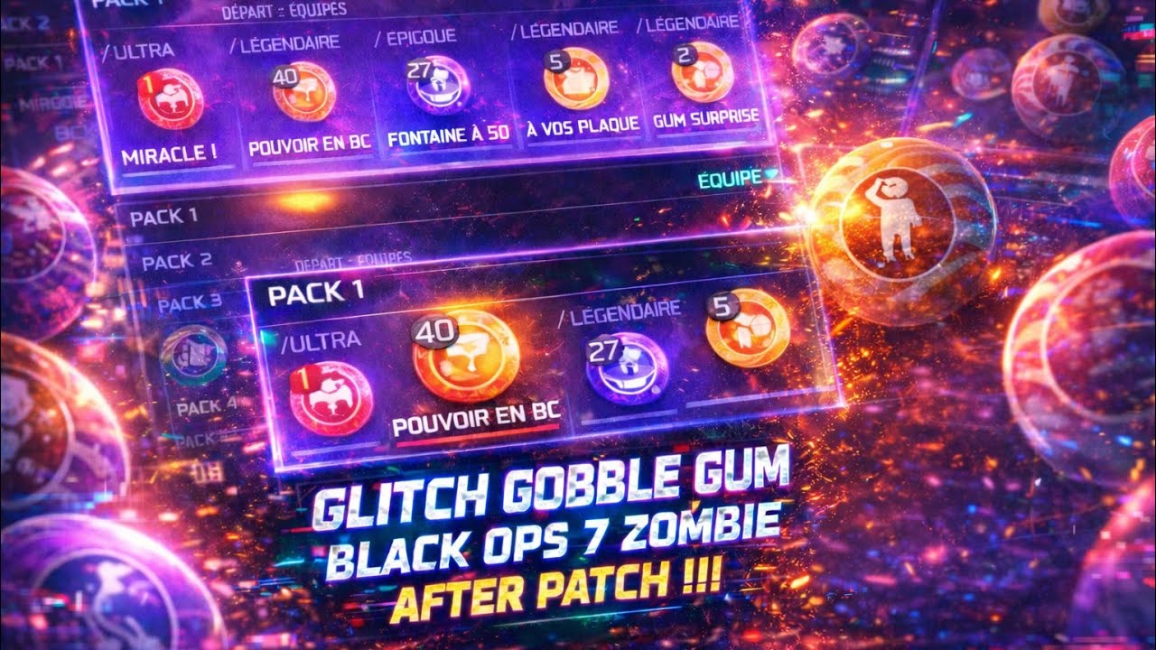 GLITCH GOBBLE GUM AFTER PATCH 80 000 D'ESSENCE DÉBUT DE GAME 💲🤑 BLACK OPS 7 ZOMBIES 