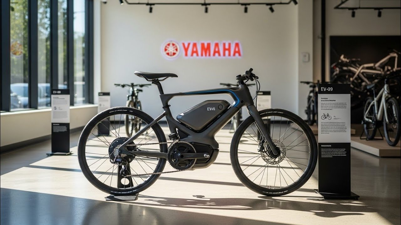 Новый электровелосипед Yamaha 2026 года &mdash; электровелосипед нового поколения с футуристическим диз...