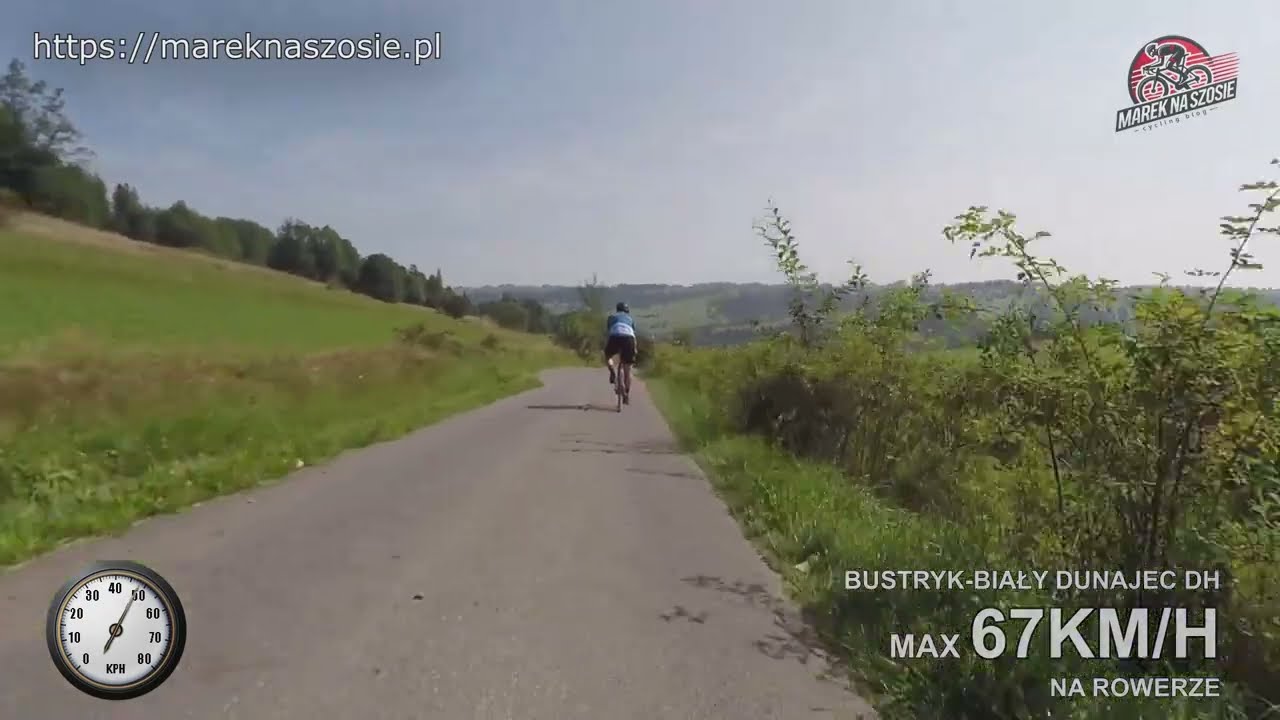 Bustryk - Biały Dunajec - downhill max speed 67 km/h
