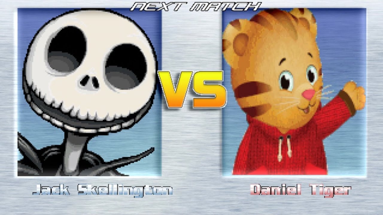 M.U.G.E.N BATTLES | Jack Skellington vs Daniel Tiger