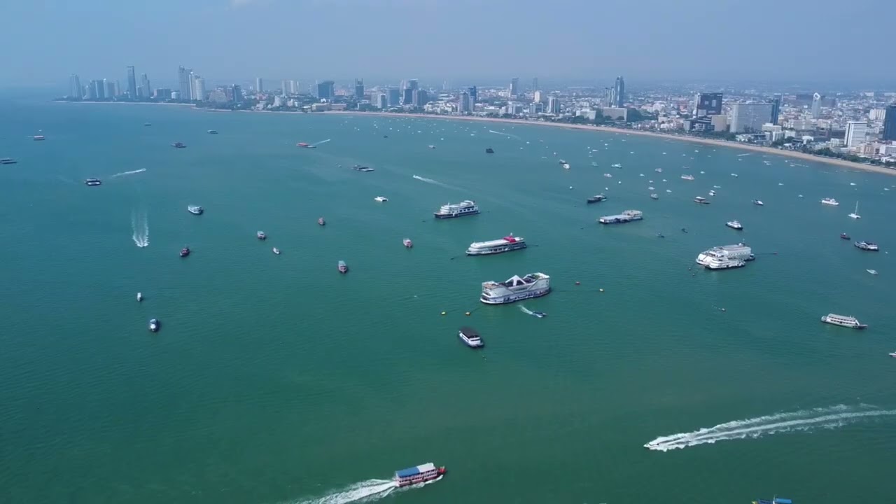 Pattaya beach city view#pattaya #thailand #beach #dji