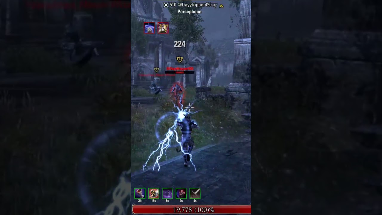 Sorc Overload NightBlade OP #eso #pvp #ganking