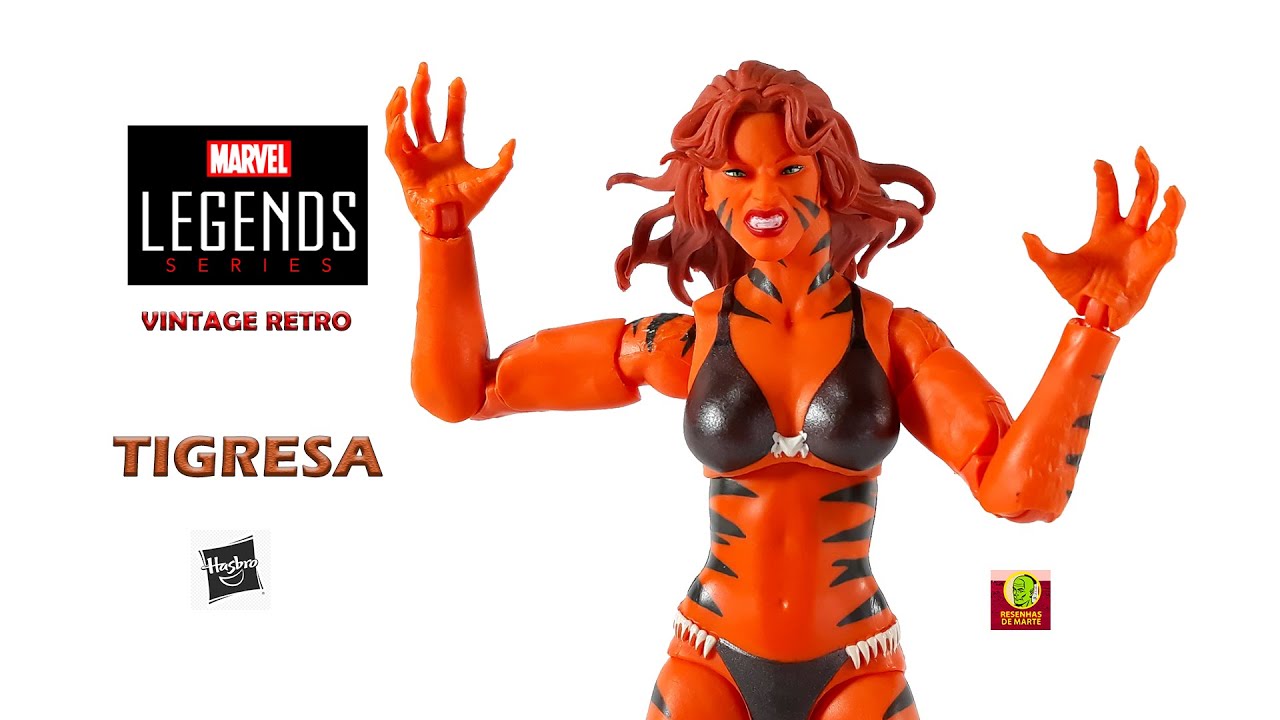Tigresa Marvel Legends Tigra Retro Vintage Series Hasbro Action Figure Review