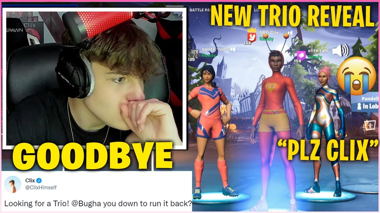 CLIX Makes TAHI Cry ON STREAM After OFFICIALLY SPLITTING & Reveals His New Trio! (Fortnite)