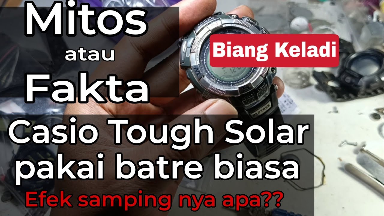 Casio Tough Solar pakai batre Non Solar