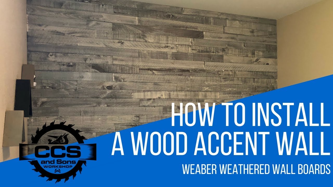 How to install a wood accent wall - Weaber Weathered Wall Boards