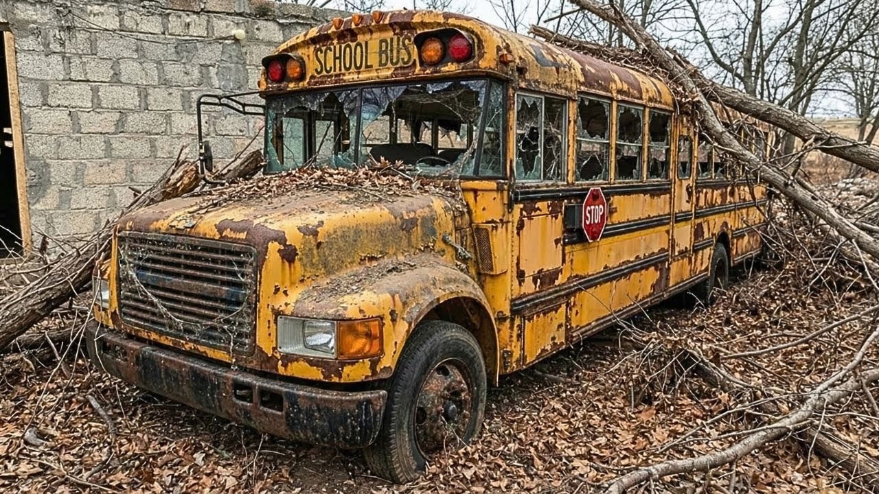 We Found an Abandoned 1990s International School Bus… Then Restored It