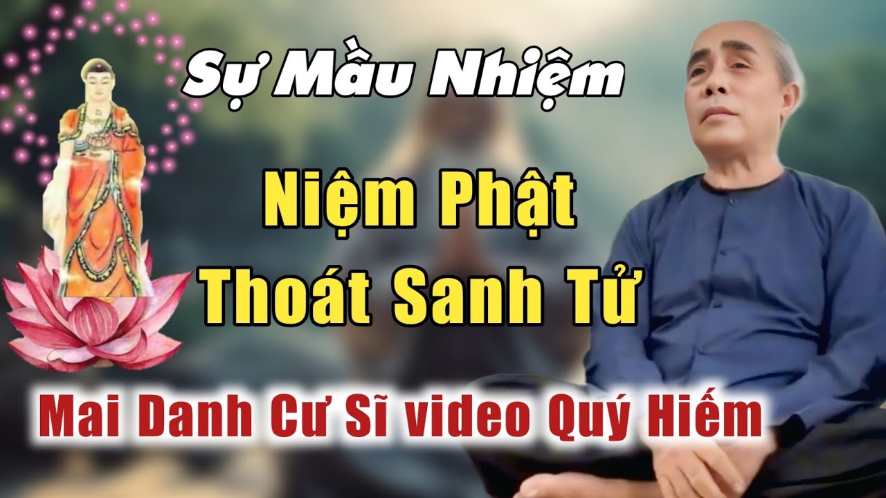 Sự mầu nhiệm niệm Phật thoát sanh tử mai danh cư sĩ chia sẻ Phật pháp