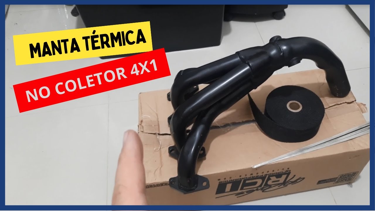 INSTALEI A MANTA TERMICA NO COLETOR 4x1 DO UNO #cars #car #carslover #fiat #fiatuno