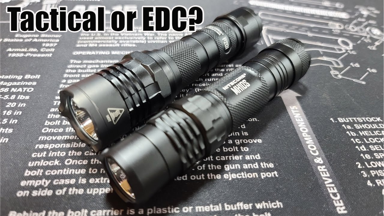 Nitecore MH10S (1800 lumens) EDC Vs  Nitecore P20i (1800 lumens) Flashlight Review