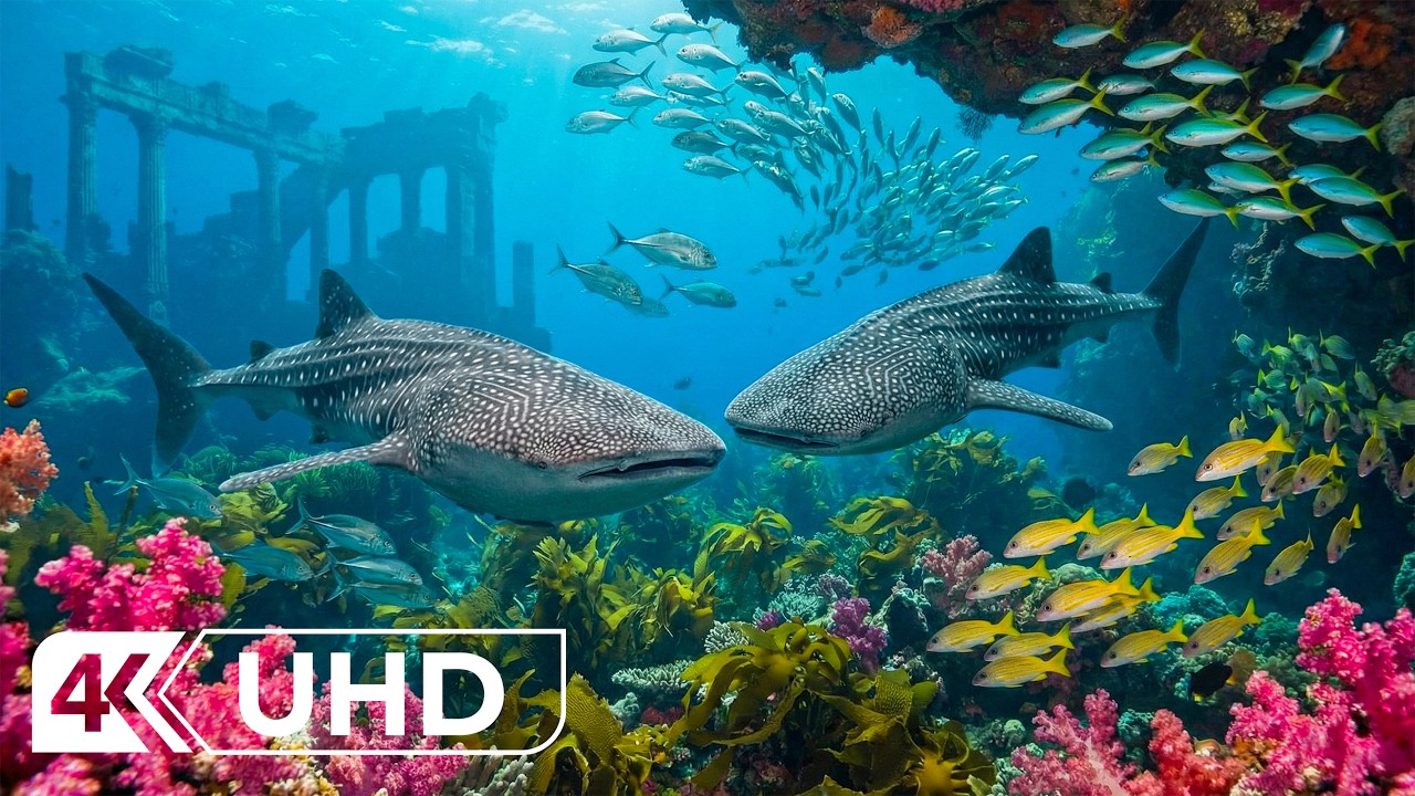 Relaxing Ocean Music 4K 🌊 Underwater Serenity for Deep Sleep & Calm Mind