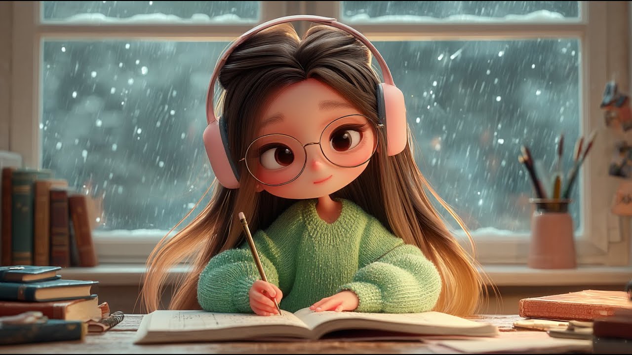 Rainy Day Lo Fi for Studying | Calm Focus, Stress Relief, No Vocals