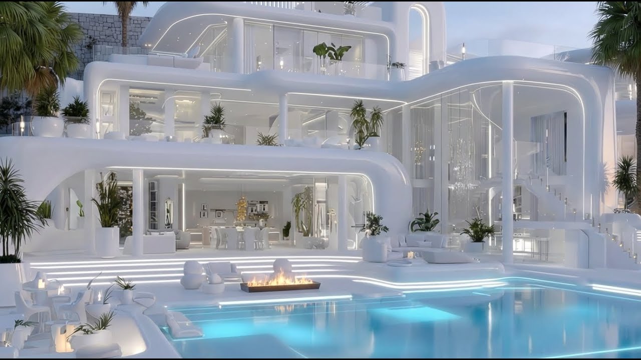 A Breathtaking $100 Million Luxurious Modern Mansion with Spectacular Interior and Exterior Design.