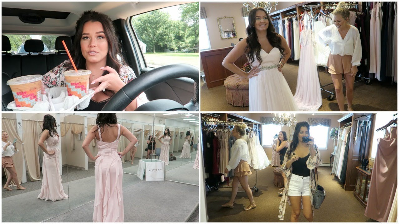 DRESS SHOPPING WITH KENZ | Maid Of Honor + Bridesmaid Dresses!
