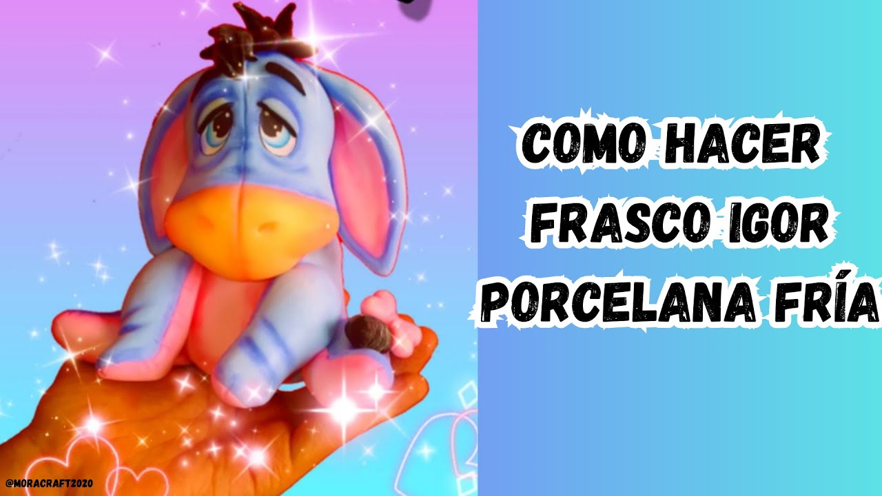 Como hacer Frasco Igor en Porcelana fría