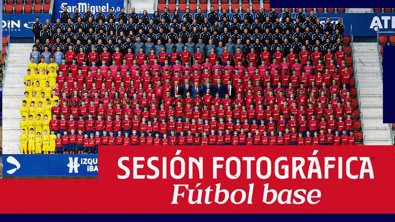Making off de la fotografía oficial de cantera en la temporada 2023/24 | Club Atlético Osasuna