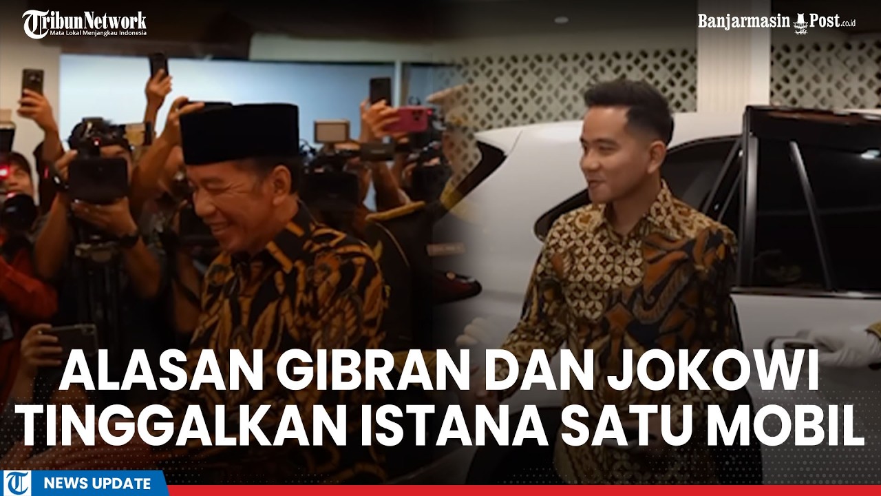 Alasan Gibran dan Jokowi Tinggalkan Istana Satu Mobil Usai Pertemuan Bersama Presiden Prabowo