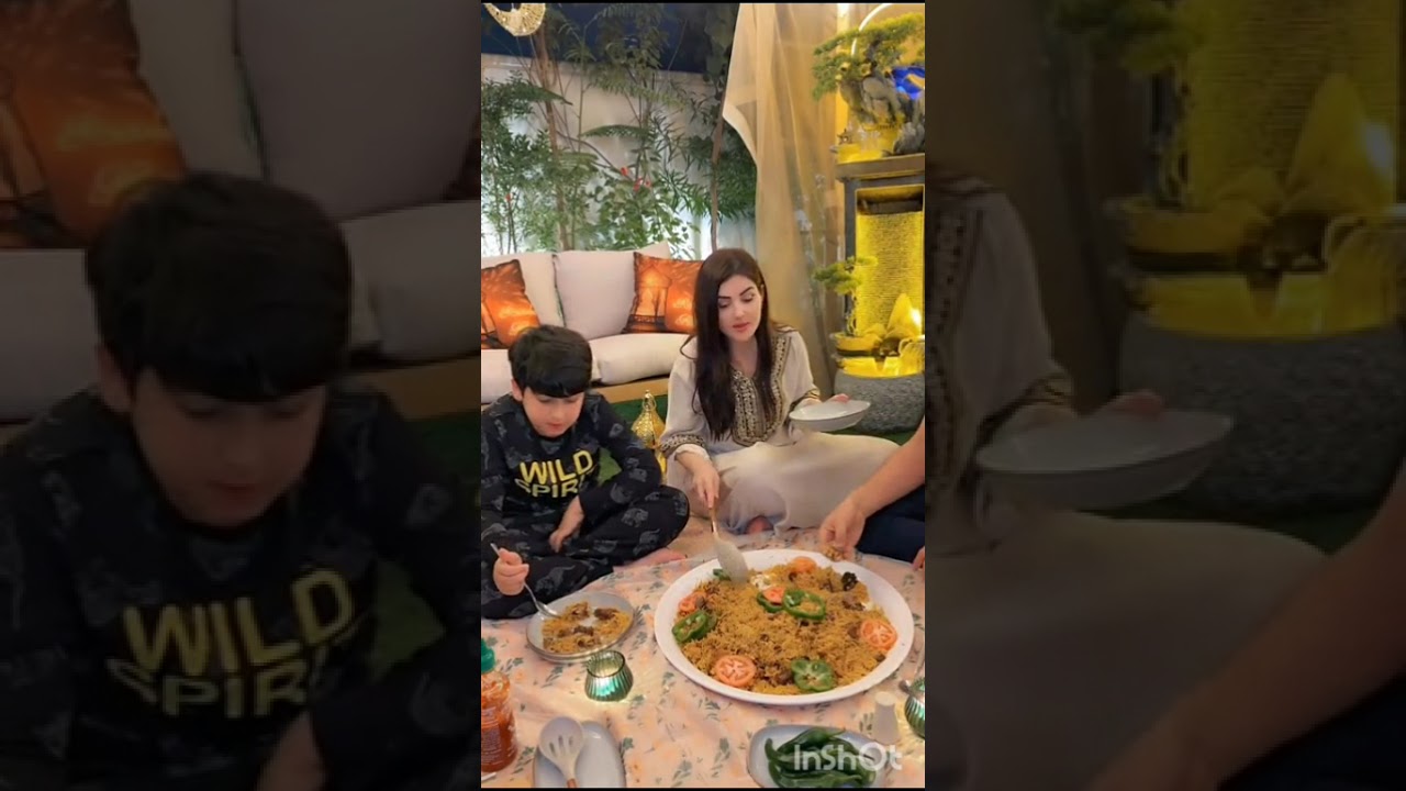 نور وعصام 🥰 عشانا أطيب كبسة سعودية 