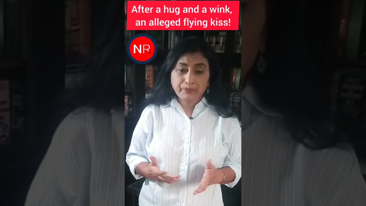 Rahul Gandhi's Flying kiss controversy in Parliament | After a wink,an alleged flying kiss |#shorts